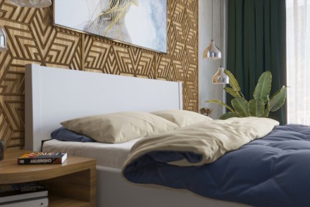 A robusztus, masszív Sion K1 ágy méltóságteljes központi eleme lesz hálószobájának, amely otthonosságot és kényelmet hoz magával.