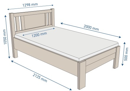 A robusztus, masszív Sion K1 ágy méltóságteljes központi eleme lesz hálószobájának, amely otthonosságot és kényelmet hoz magával.