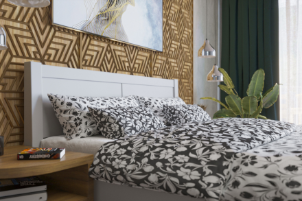 A robusztus, masszív Sion K3 ágy méltóságteljes központi eleme lesz hálószobájának, amely otthonosságot és kényelmet hoz magával.