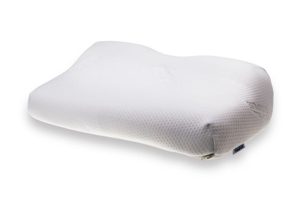 A párna széle előre hajlik, így ideális támaszt nyújt a felső nyaki gerincnek.