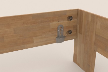 A tömör fából készült TESA ágy erős vázzal és minőségi,tartós kivitelű, erős vasalatokkal rendelkezik, melyek időtállóak.