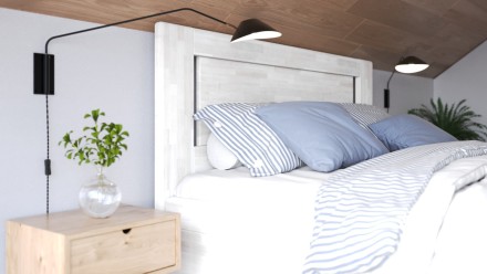 Magas és szilárd tömörfa ágy