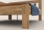 Az Utena egy elegáns, szellős ágykeret masszív faanyagból, függőlegesen tagolt fejvéggel.