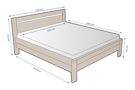 Az időtálló, minőségi kivitelezésnemk köszönhetően a Venta ágy megbízható társa lesz a hálószobában hosszú éveken keresztül