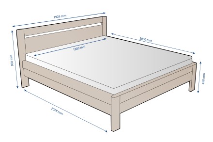Az időtálló, minőségi kivitelezésnemk köszönhetően a Venta ágy megbízható társa lesz a hálószobában hosszú éveken keresztül