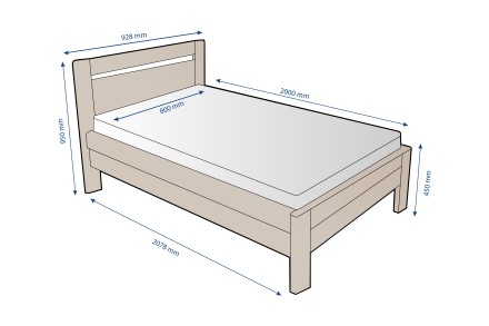 Az időtálló, minőségi kivitelezésnemk köszönhetően a Venta ágy megbízható társa lesz a hálószobában hosszú éveken keresztül