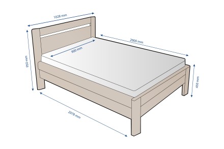 Az időtálló, minőségi kivitelezésnemk köszönhetően a Venta ágy megbízható társa lesz a hálószobában hosszú éveken keresztül