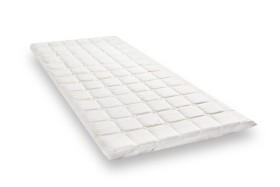 A fedőmatrac elhelyezhető bármilyen jó állapotban levő klasszikus matracon a nyomás csökkentése és a kényelem növelése érdekében