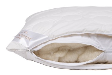 Kényelmes Merino Wool párna természetes anyagokból