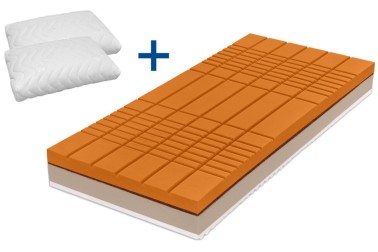 Kétféle keménységi érzet - 3 és 4 | Hab matrac | Magassága 20 cm | Terhelhetőség 130 kg | Jótállás 5 év